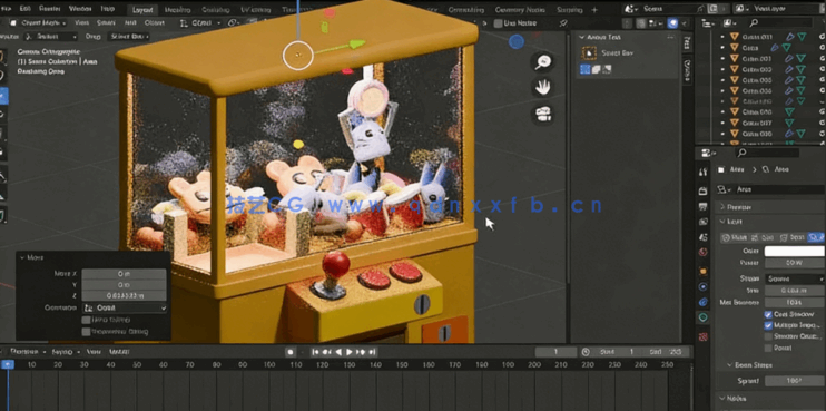 Blender娃娃机模型实例制作视频教程(图4)