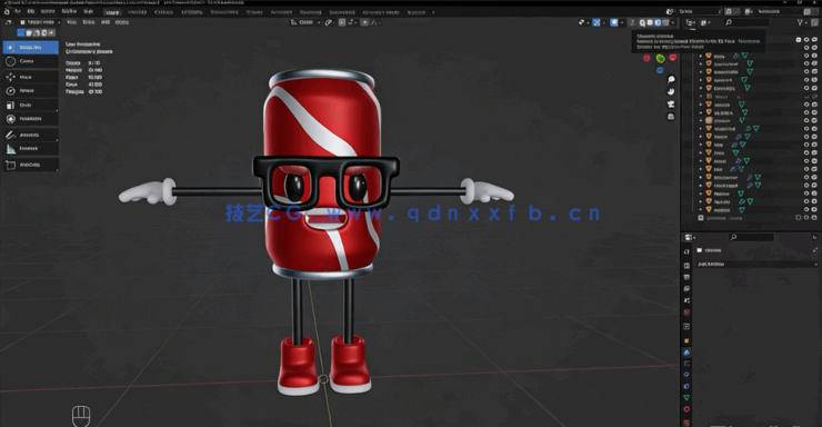 Blender风格化插画模型雕刻建模制作视频教程(图3)