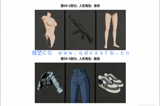 Blender卡通渲染角色三渲二核心技术视频教程(图7)