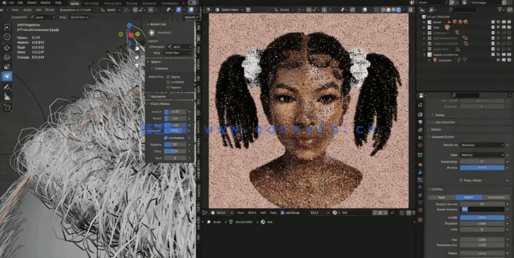 Blender逼真高质量3D角色完整制作工作流程视频教程(图2)