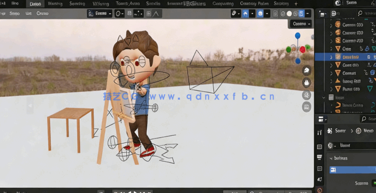 Blender 4.3动画和建模技术全面技能训练视频教程 (图6)