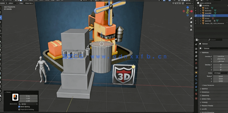 Blender饼干工厂实例项目完整制作流程视频教程(图3)