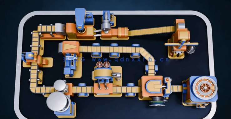 Blender饼干工厂实例项目完整制作流程视频教程(图4)