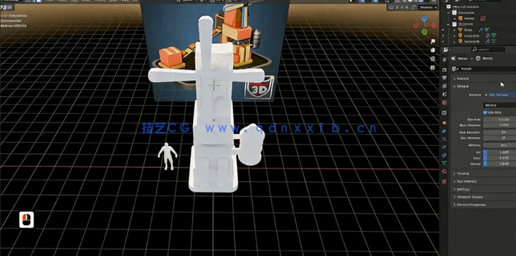 Blender饼干工厂实例项目完整制作流程视频教程(图5)