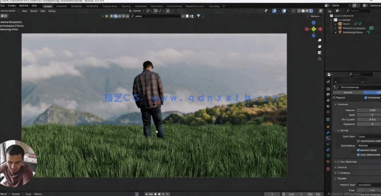 Blender绿幕抠像特效合成技术视频教程(图5)