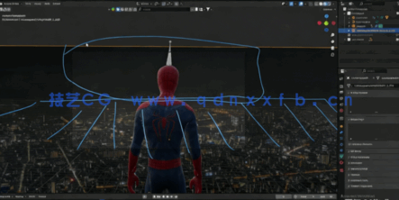 Blender蜘蛛侠毒液共生体特效制作视频教程(图3)