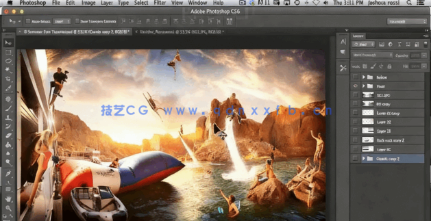 PS夏季冲浪图像素材合成修饰视频教程 (图4)