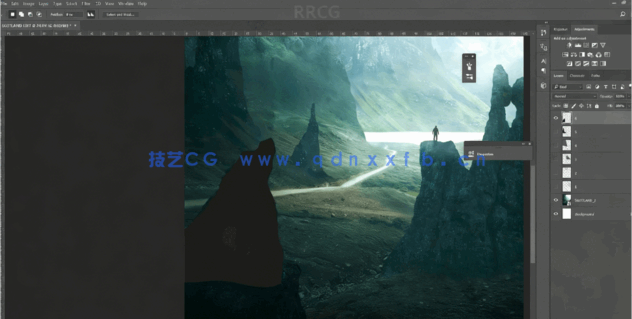 PS绘制超现实迷人逼真山脉及素材合成修饰处理视频教程(图1)