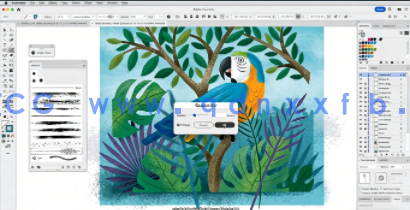 【中文字幕】Adobe Illustrator矢量画笔创意插画绘制视频教程(图4)