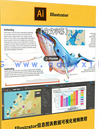【中文字幕】Illustrator信息图表数据可视化绘制训练视频教程(图6)