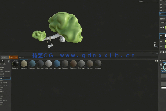 Substance Painter袖珍微缩场景模型纹理制作视频教程(图5)