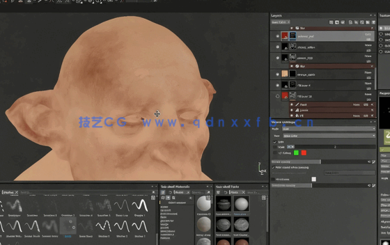 Substance Painter角色绘制流程视频教程(图6)