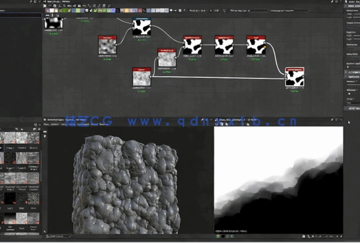 Substance Designer黑暗地狱地面材质实例制作视频教程(图3)
