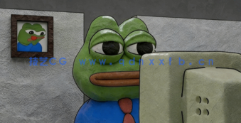 Blender 4.0粘土青蛙3D建模制作视频教程(图4)