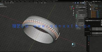 Blender珠宝产品制定设计雕刻工作流程视频教程(图4)
