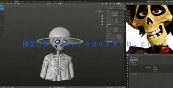 Blender海贼王路飞动漫角色完整制作流程视频教程 (图4)