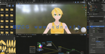 Blender动漫卡通角色完整建模制作流程视频教程(图5)