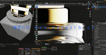 Blender化妆品精华液瓶建模与渲染技术训练视频教程 (图3)
