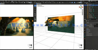 Blender 3D森林景深插画完整制作流程视频教程(图3)