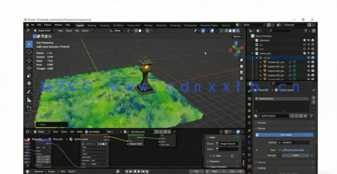 Blender吉卜力风格3D建模与纹理制作视频教程(图4)