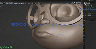 Blender眼睛龟角色三维动画设计视频教程(图2)