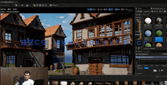 Blender和UE5游戏环境场景完整建模渲染流程视频教程 (图2)