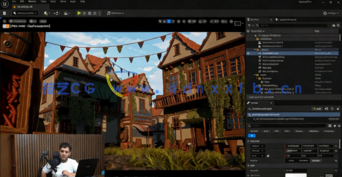 Blender和UE5游戏环境场景完整建模渲染流程视频教程 (图3)