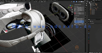 Blender苹果VR虚拟现实设备产品完整实例制作视频教程(图4)