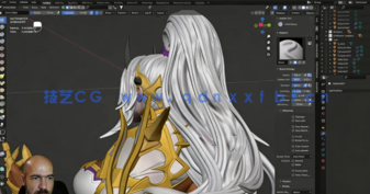 Blender女刺客游戏角色完整制作工作流程视频教程(图4)