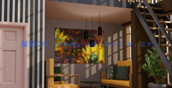 Blender公寓室内设计建模贴图完整制作视频教程(图3)