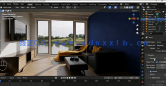 Blender 3D室内场景可视化制作视频教程(图5)