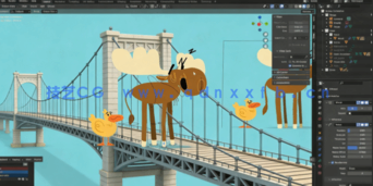 Blender 2D转变3D卡通建模与动画技术视频教程(图4)