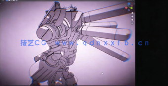 Blender 3D动漫风格机甲机器人制作工作流视频教程(图3)