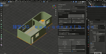 Blender 4.2建筑工程与3D打印精准建模视频教程(图4)