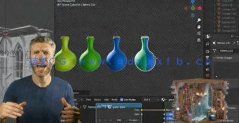 Blender等轴奇幻小世界场景实例制作视频教程(图3)