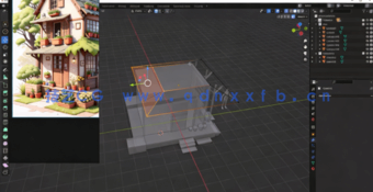 Blender精美迷你小屋制作流程视频教程(图4)
