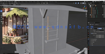 Blender精美迷你小屋制作流程视频教程(图5)