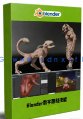 Blender数字雕刻从入门精通技能训练视频教程(图1)