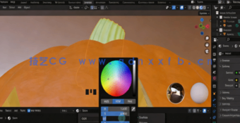 Blender恐怖万圣节南瓜灯实例制作视频教程(图4)