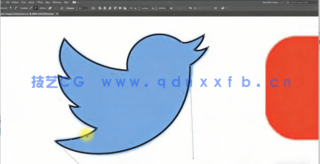 AI绘制矢量图形卡通徽标工作流程视频教程(图1)