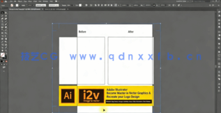 AI绘制矢量图形卡通徽标工作流程视频教程(图2)