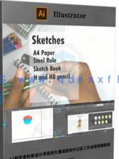 AI初学者时装设计草图到矢量插图创作过程工作流程视频教程(图6)