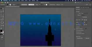 AI创建矢量卡通效果夜晚天空风景视频教程(图2)