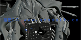 【中文字幕】VR虚拟现实机甲硬表面雕刻完整工作流程视频教程(图5)