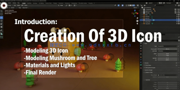  Blender 3D Logo标志实例制作视频教程(图2)