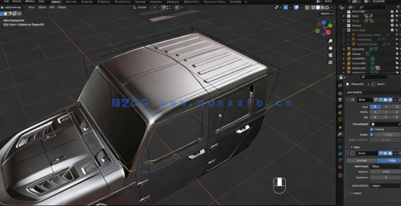 Blender逼真吉普车完整制作流程视频教程 (图2)