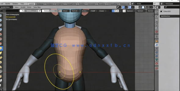  Blender初学者简单人物角色制作训练视频教程 (图4)