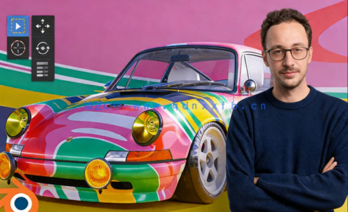 Blender汽车赛车指定涂装纹理设计视频教程 (图1)