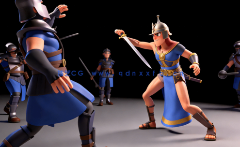 Blender游戏角色战斗动画完整制作视频教程 (图1)