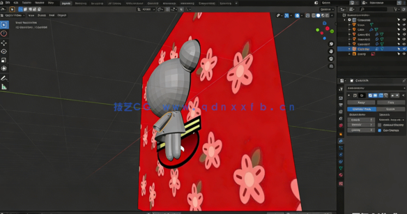 Blender创建Pucca中国娃娃卡通人物角色视频教程(图3)